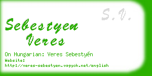 sebestyen veres business card